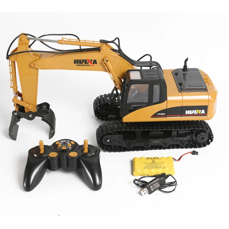 US Stock HUINA 1570 RC Excavator 1/14 2.4G RTR Remote Control Digger