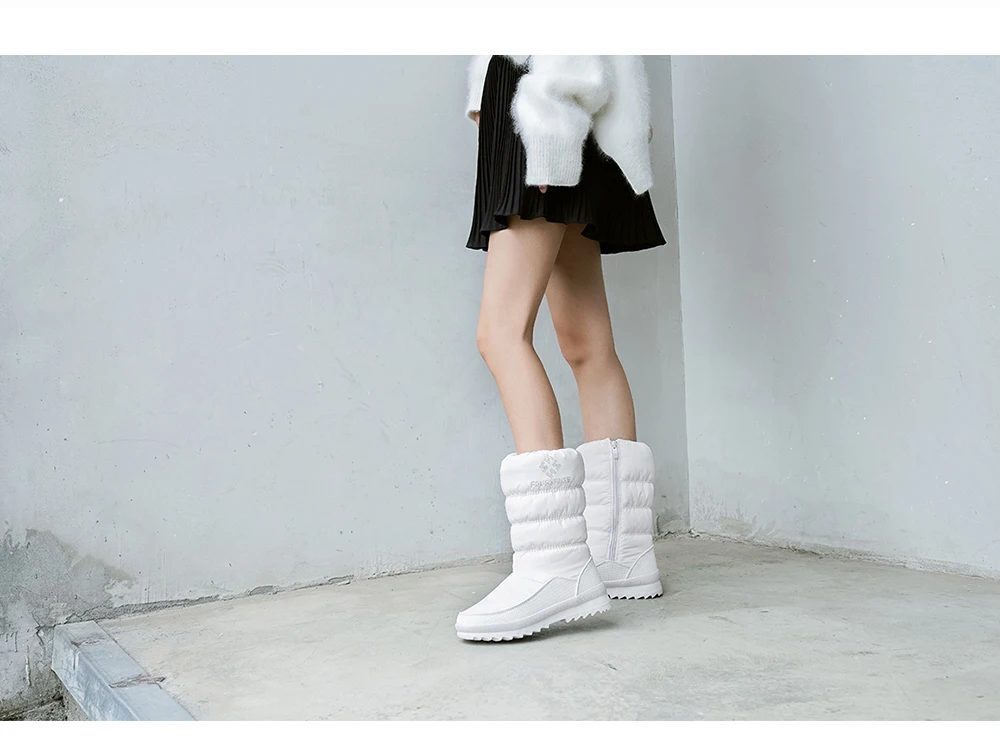 HARAVAL/модные зимние женские ботильоны; обувь ручной работы из хлопчатобумажной ткани с круглым носком на толстом каблуке; однотонные Теплые повседневные Мягкие зимние ботинки