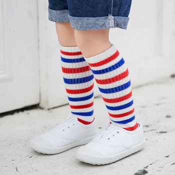 

2019 Children cute socks cotton 1-5T Sports Kids Socks Toddler Baby Socks Knee High Long 633-640