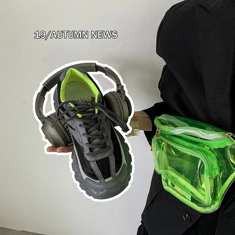 

2019 Autumn New Style Fashion Korean-style Ulzzang Trend Handsome Low-top Shoes BOY'S Casual Dad Shoes