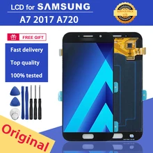 

Original 5.7" LCD Display For Samsung Galaxy A7 2017 A720 A720F LCD Screen Touch Digitizer Assembly For Galaxy A720 LCD Display