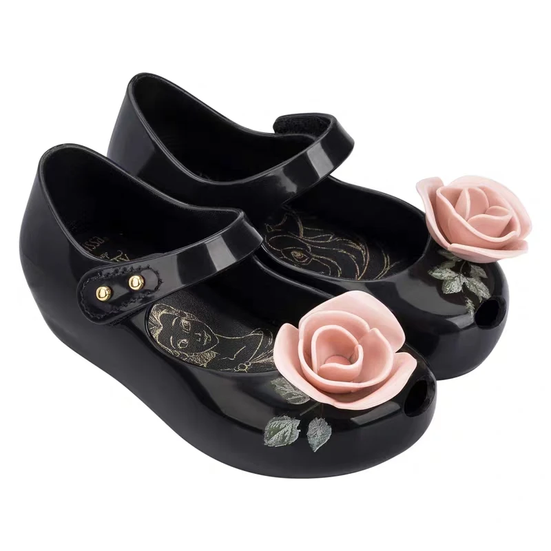 Melissa Mini New Beauty Beast Детские желейные сандалии босоножки для девочки принцессы