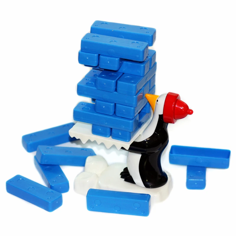 

Penguin Swing Blocks Overlay Parent-Child Interactive Creative Plastic Layer by Layer for Children's Intellectual Desktop Games