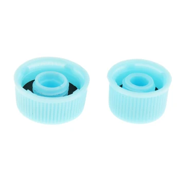

2 Piece Valve Cover Cap Air Conditioner Auto Engine R134a Valve Core A / C