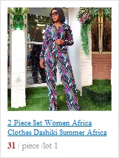 african attire for women 2 Piece Set Women Africa Clothes African Dashiki New Fashion Puff Sleeve Tops + Pants Suit Autumn Sexy Party Plus Size For Lady formal dresses south africa