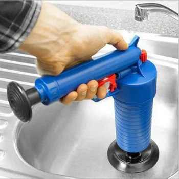 

Air Pressure Drain Cleaner Sewer Cleaning Brush Kitchen Bathroom Toilet Dredge Plunger Basin Pipeline Clogged Remover Tool Set