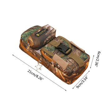 

Camouflage Large Capacity Pencil Case Bag Pen Storage Multiple Pocket School