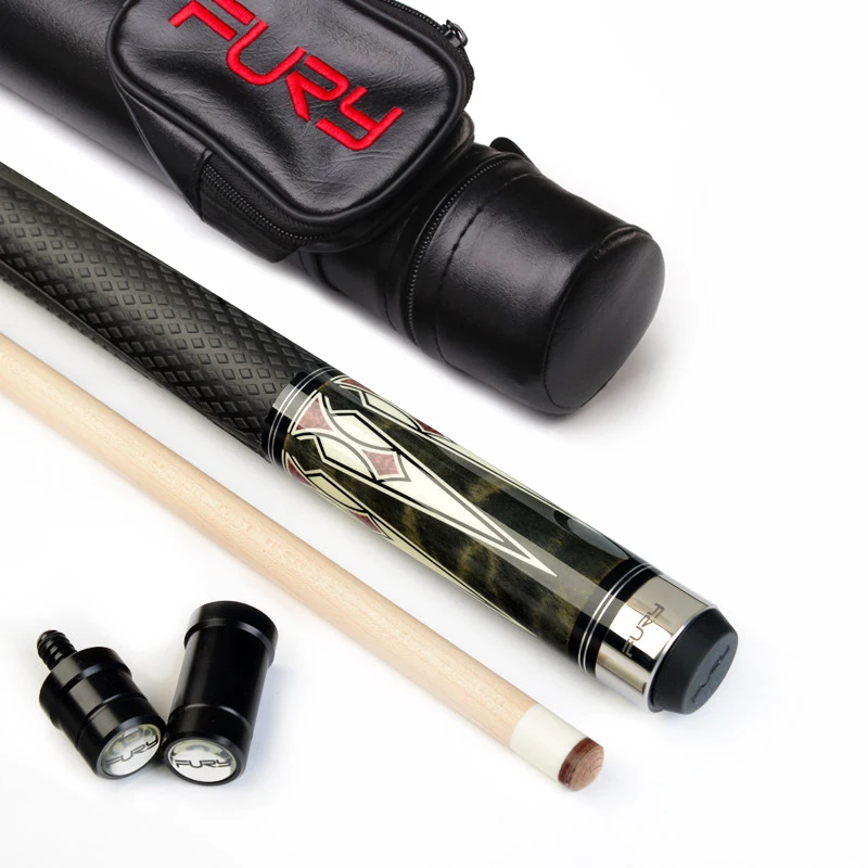 Кий для пула Fury stick Комплект бильярдный кий 13 мм наконечники американский клен вал центральный шарнир модная цифровая наклейка приклад хорошая производительность - Цвет: ZS-1 green