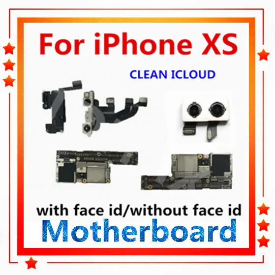Для iphone XS материнская плата с лицом ID/без лица ID, Бесплатный iCloud для iphone XS материнская плата IOS материнская плата с задней камерой