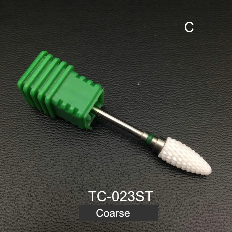 TC-023ST 24Type Cutter For Manicure Ceramic Nail Drill Bits Nail Files Manicure 3/32" Nail Milling Cutter Electric Nail Art Tool - Color: TC-023ST