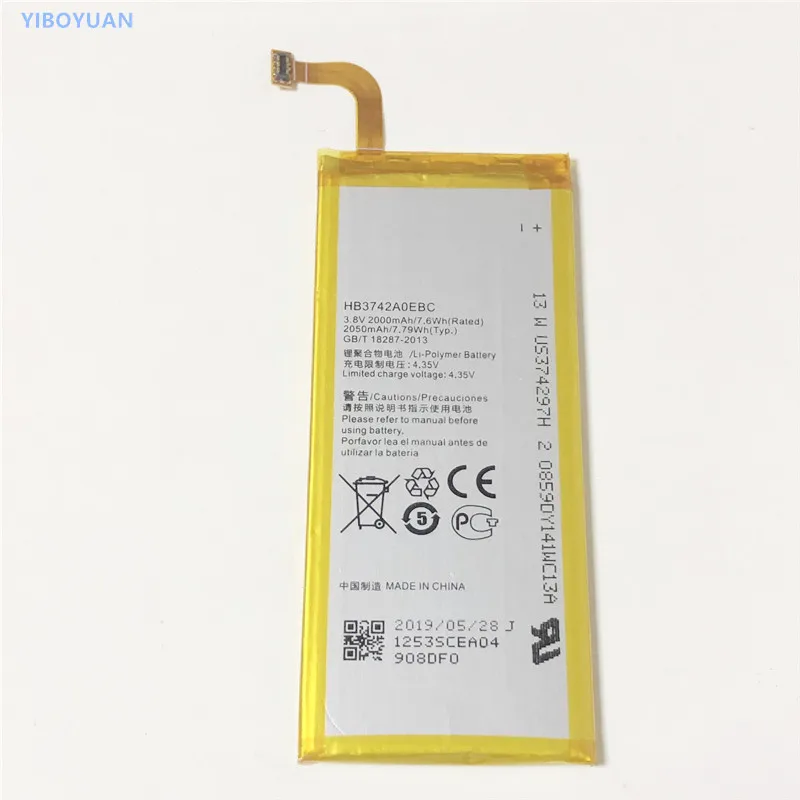 3,8 V 2050mAh HB3742A0EBC для huawei Ascend P7 Mini 4," аккумулятор
