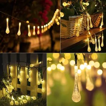 

LEADLY Solar Light String Bee Flower Solar Lamp Power LED String Fairy Lights Solar Garlands Garden Christmas Decor For Outdoor