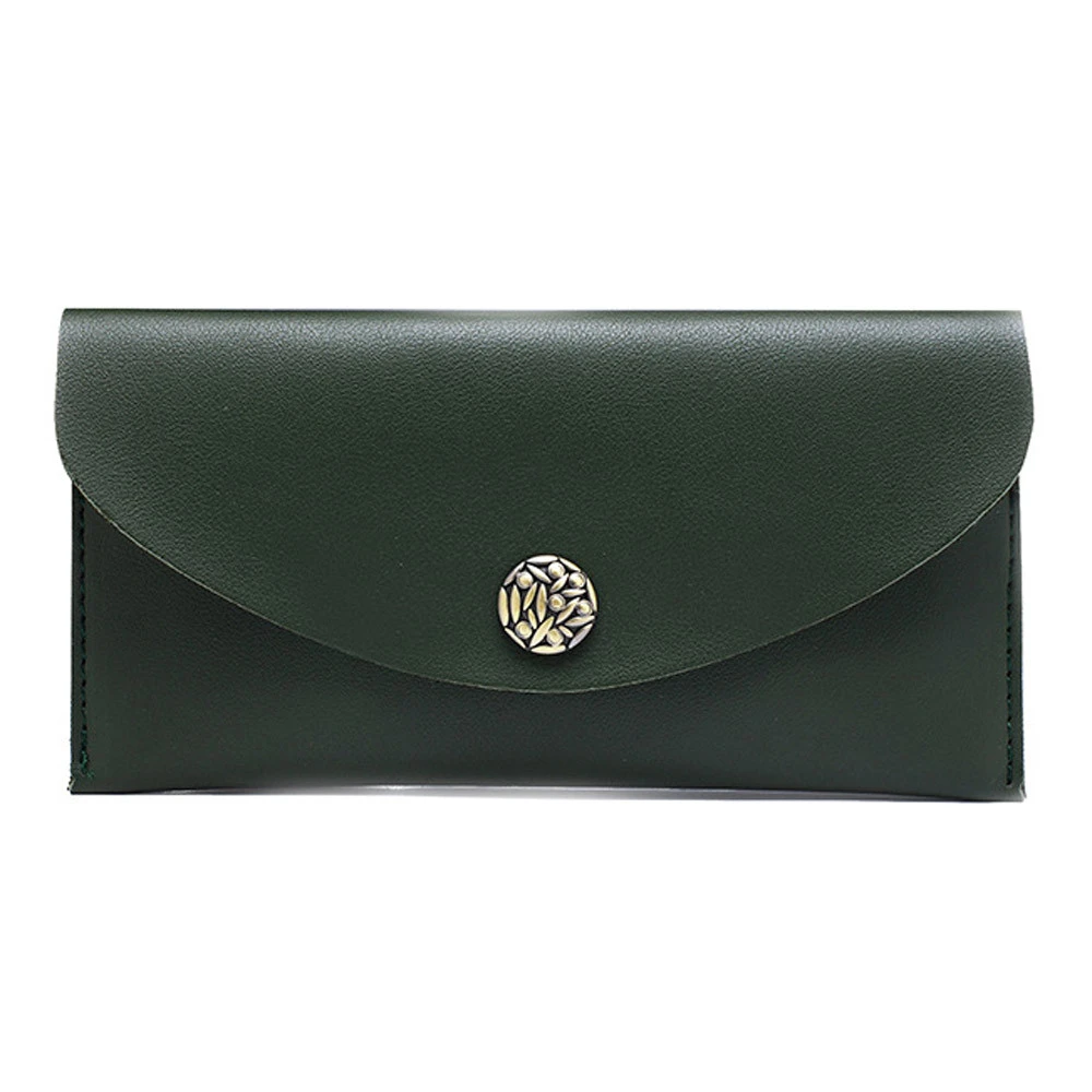 High Capacity Leather Men Wallet Women Long Purse Male Slim Female Credit Card Holder Thin Mobile Phone Bag Clutch Ladies 816
