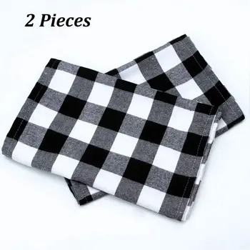 

New Checkered Table Runner Flax Modern Plaid Design Elegant Decor For Indoor Outdoor Events 13 X 72 Inch Black+White