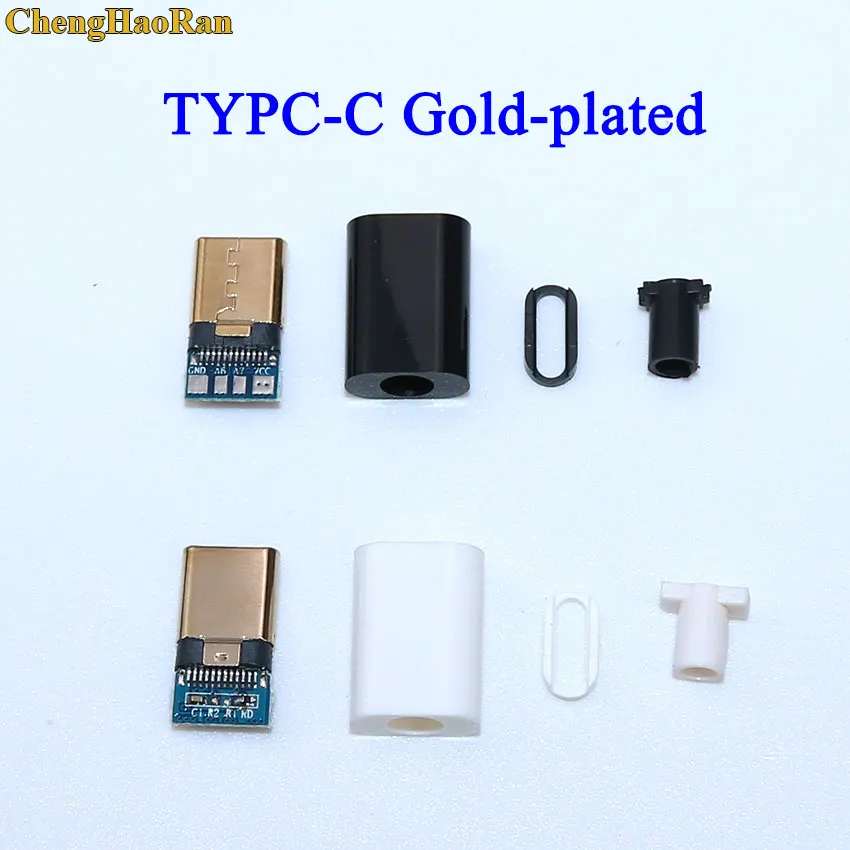 ChengHaoRan 1 шт. 5A USB Тип разъёма на Тип-c Мужской USB 5-контактный разъем Micro USB разъем Мужской Женский Разъем