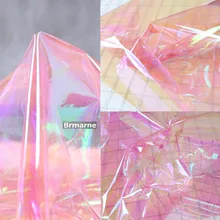 50cm*122cm/piece Transparent high-gloss raincoat waterproof tpu film diy handmade fabric