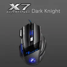 

IMICE X7 Gaming Mouse Ergonomic 7 Button ABS Double-click Key Optical Mouse for Computer LED Colorful Automatic Breathing Lamp