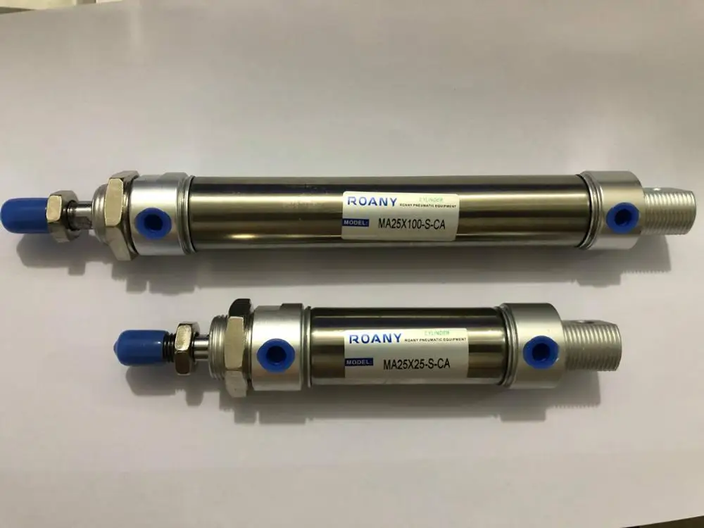 Air Pneumatic Cylinder Ram Double Acting 25mm Stroke 12mm Bore 