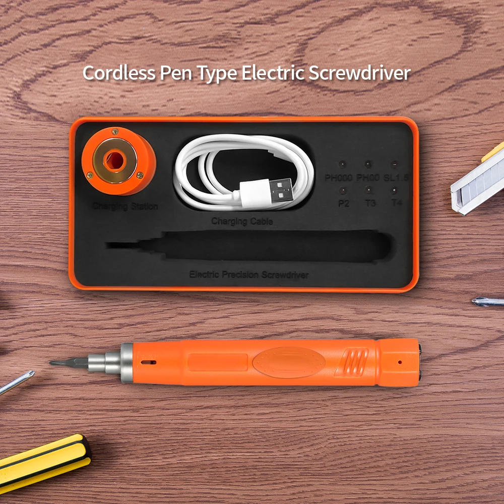 

Cordless Screw Driver Portable Repair Tools Lightweight Mini Electric Power Pen Type Cordless Electric Screwdriver with Bits