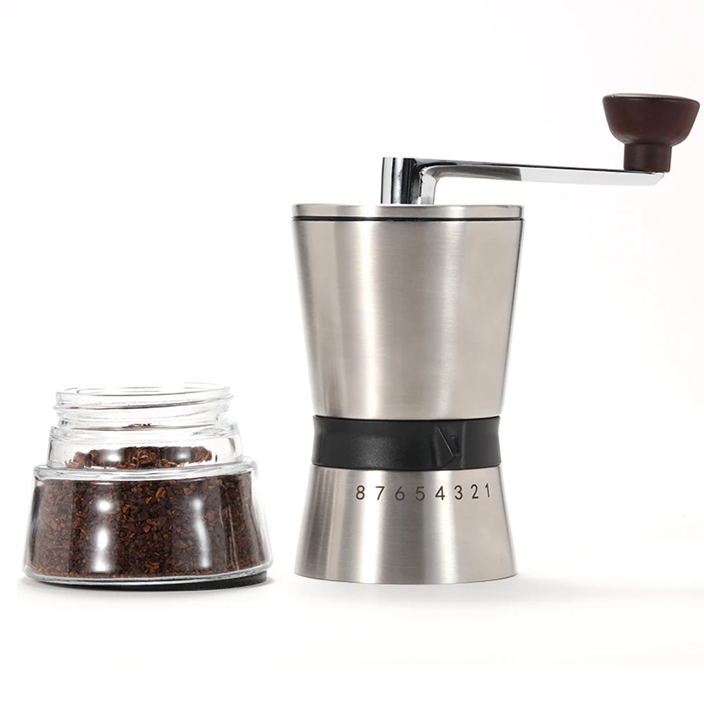 Ручная кофемолка из нержавеющей стали кофемолка керамическая точная регулировка кофейная мельница кофемолка инструменты