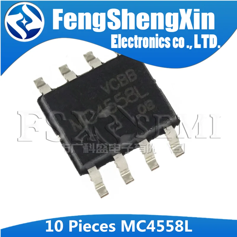 10 шт. операционный усилитель MC4558L SOP8 MC4558 SOP 4558 SOP-8 IC | Электронные компоненты и