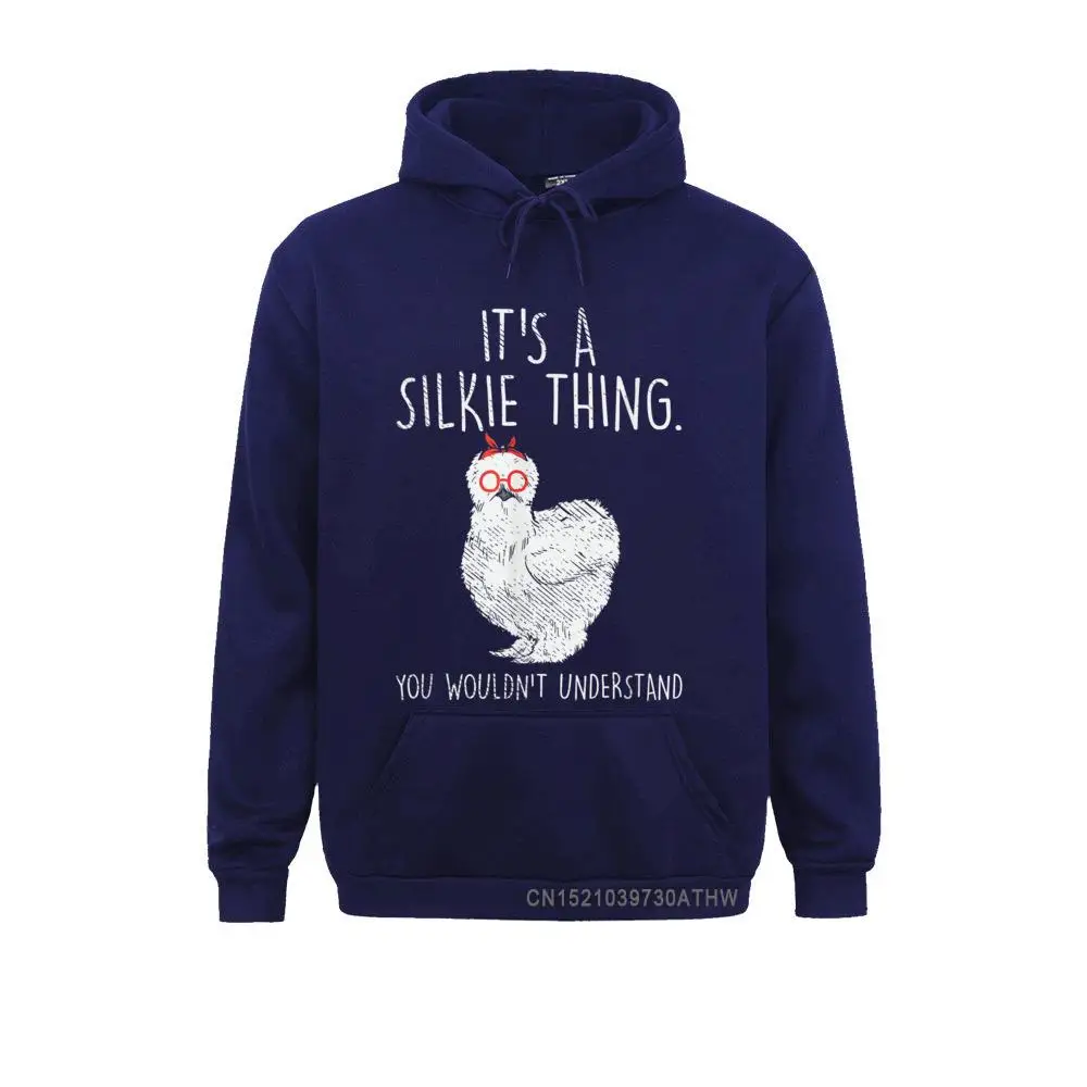 Silkie Chicken funny chicken gifts T-Shirt__3581 Hip Hop Youth Sweatshirts Long Sleeve Hoodies Comics Clothes Silkie Chicken funny chicken gifts T-Shirt__3581navy
