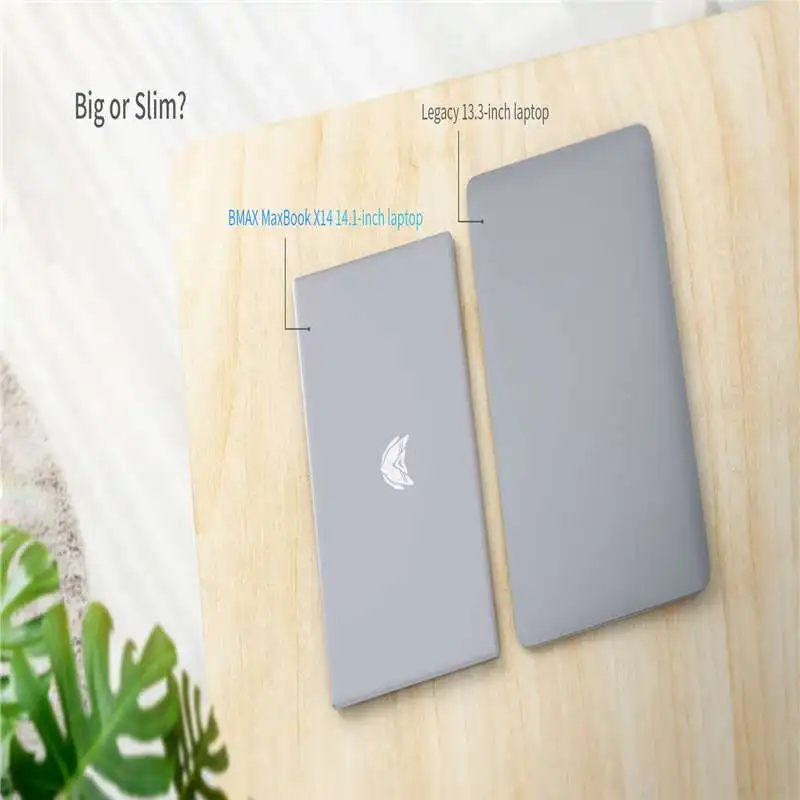 BMAX X14 Laptop 14.1 Inch Intel Gemini Lake N4100 8GB LPDDR4 RAM 256GB SSD ROM Quad Core 1920 x 1080 IPS Win10 Notebook