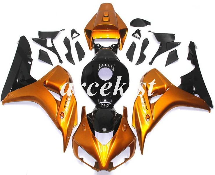 Литьевая Форма ABS мотоцикл обтекатели комплект подходит для CBR1000RR 06 07 CBR 1000RR CBR1000 2006 2007 тела набор черный желтый