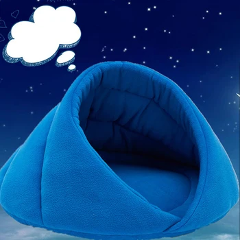 

Soft Dog Beds Small Dog Puppy Kennel House for Cats Sleeping Bag Nest Cave Bed Cushion Winter Warm Pet Heated Mat
