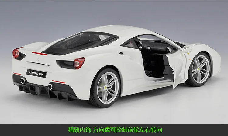 Bburago 1:18 FERRARI 488 GTB модель автомобиля из сплава Коллекционная игрушка Подарки