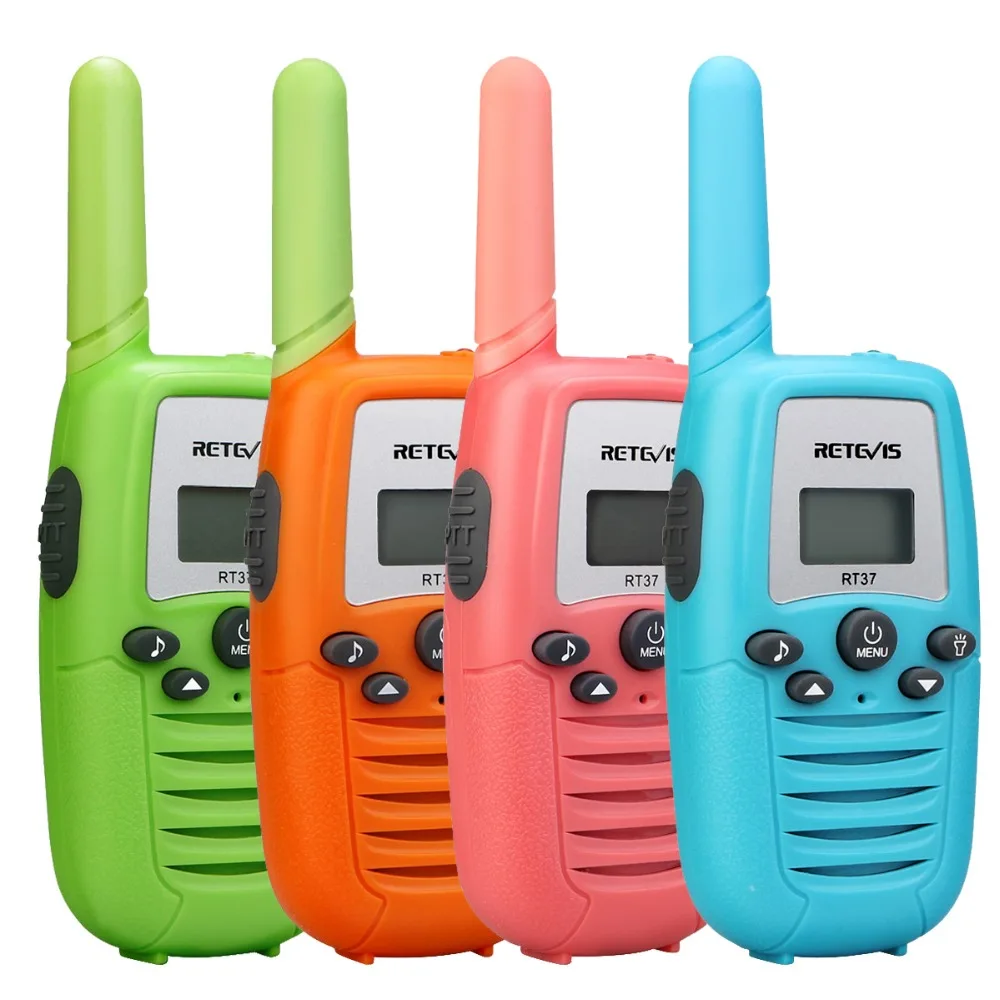 Retevis RT637/RT37 Walkie Talkie 2 шт двухстороннее радио PMR446 PMR FRS мини рация для детей фонарик VOX Рождественский подарок