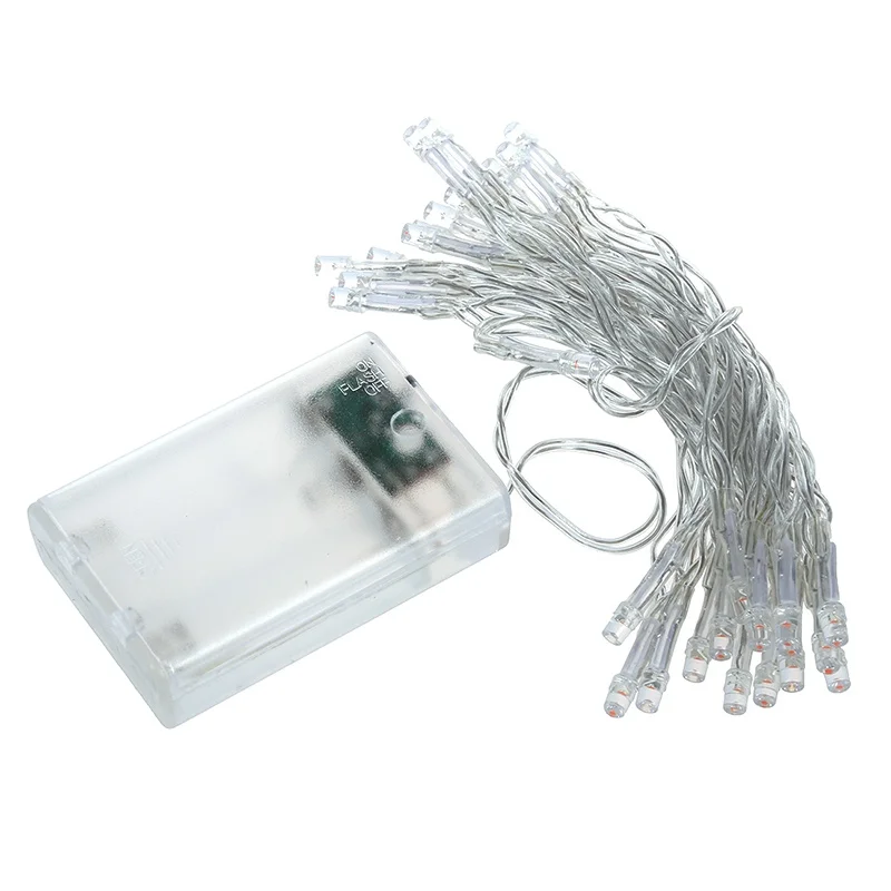 

3M 30 Battery Operated White light LED String Lights for Homes, Wedding, Birthday, Christmas, Thanksgiving Parties, New Year Dec