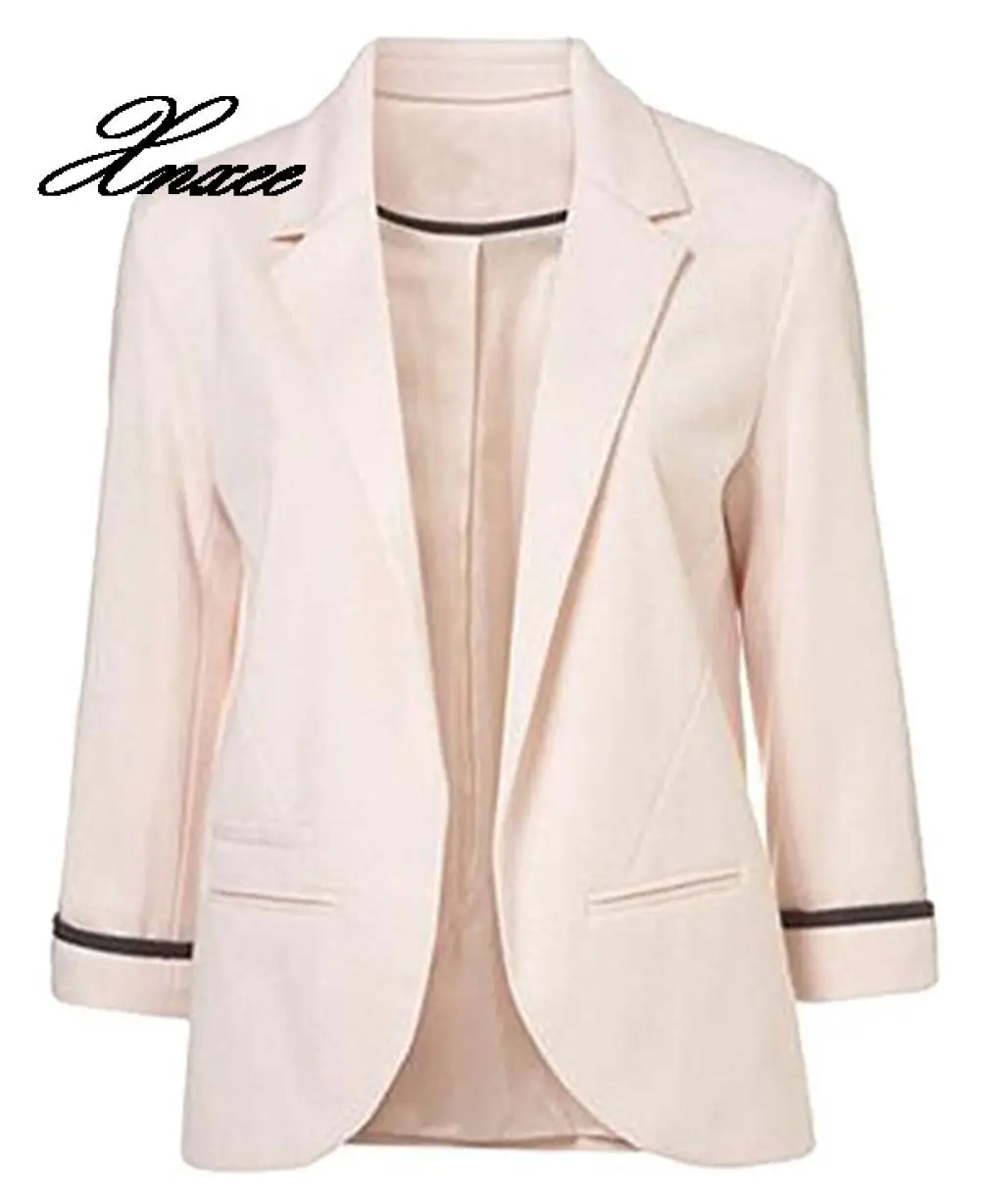 

Xnxee ladies candy color seven-point sleeves sleeves small suit commuter models slim jacket women
