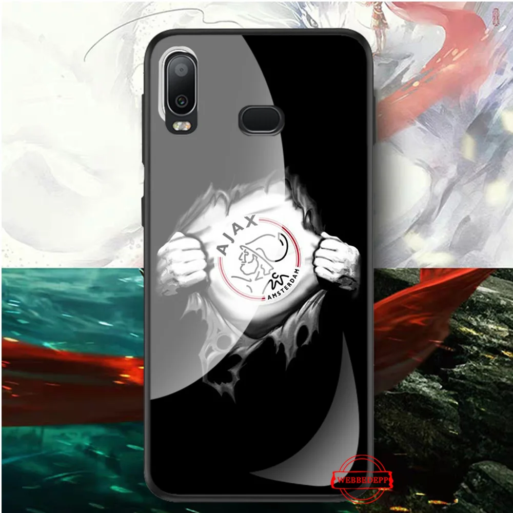 Ajax команда Стекло чехол для samsung S7 край S8 S9 S10 плюс A10 A20 A30 A40 A50 A60 A70Note на возраст 8, 9, 10 - Цвет: TG7