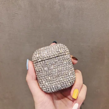 

Luxury 3D Bling Diamonds Wireless Bluetooth Earphone Accessories hard case for Apple Airp ods 2 1 pro protective Charging bag
