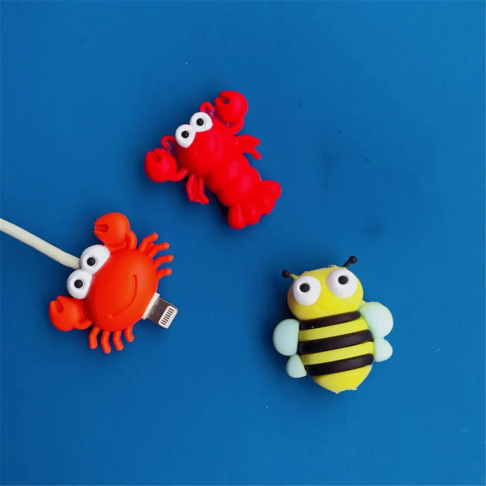 1 шт. милый мультяшный кабель протектор Kawaii Забавный в форме насекомых USB кабель Winder органайзер для кабеля Экономия пространства офисные принадлежности