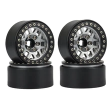 

4PCS 1.9 Metal Beadlock 12 Hole Wheel Hub Rims for 1/10 RC Crawler Axial SCX10 90046 AXI03007 Traxxas TRX4 D90