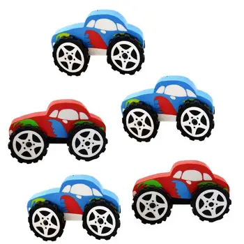 

5pcs Cute Cartoon Car Eraser Creative Pencil Erasers Stationery Gift School Classroom Rewards for Kids Students (Random Color)