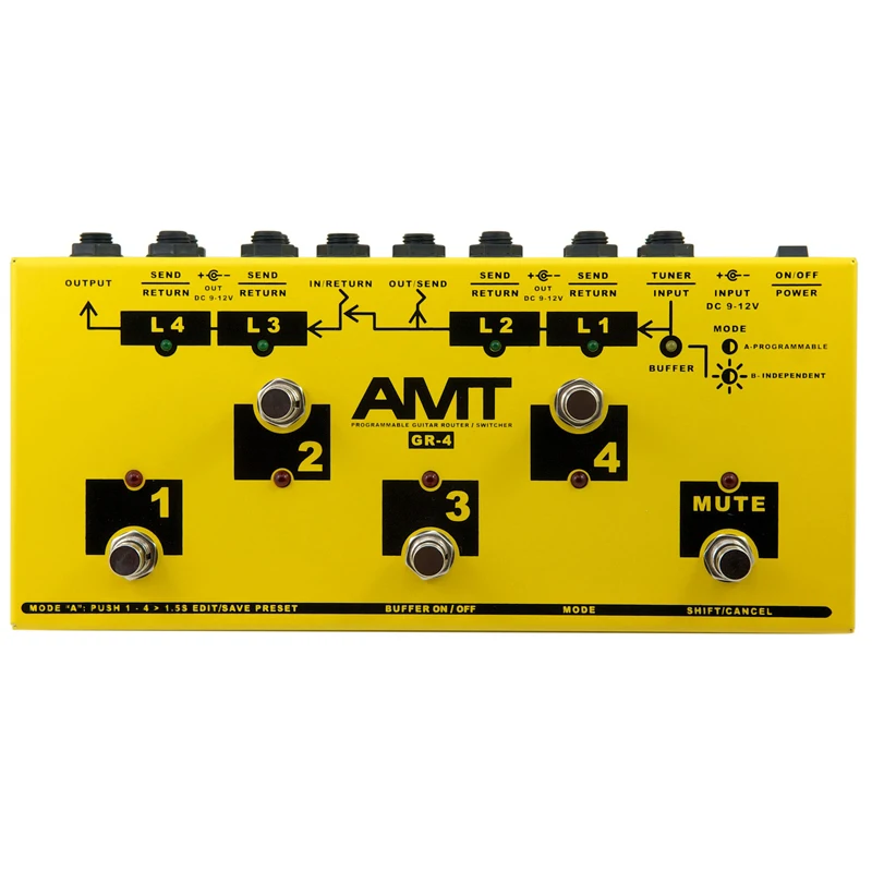 GR-4 Programmable guitar switch 4 loop AMT Electronics