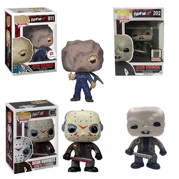 

Funko Pop Jason Voorhees Bag Mask 611# Model Movie Friday the 13th Killer Jason Voorhees PVC Action Figure Toys Collectible Gift