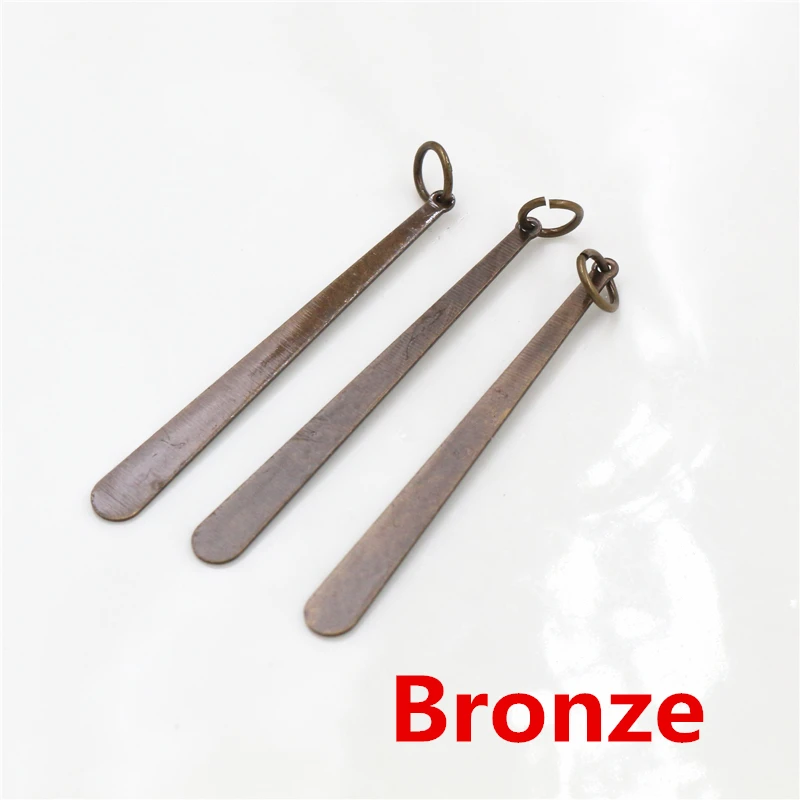 20 шт./лот 38x4 мм 4 цвета длинная плоская капля полоса с соединительные кольца для сережек ожерелье подвесные шармы Ювелирные украшения изготовление