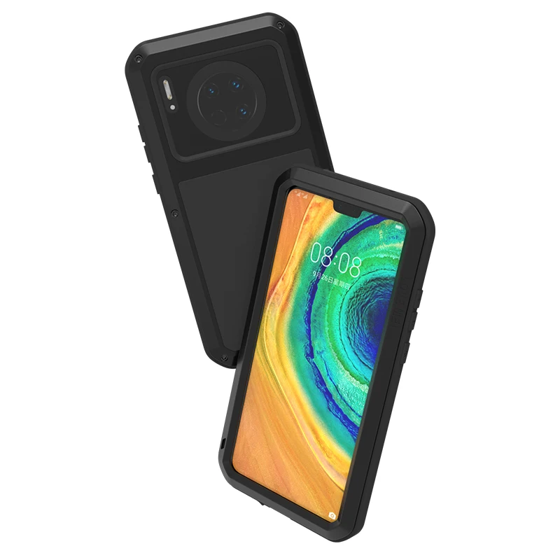 Мощный чехол Love Mei для huawei mate 30 Pro, противоударный металлический алюминиевый чехол для huawei mate 30, водонепроницаемый чехол