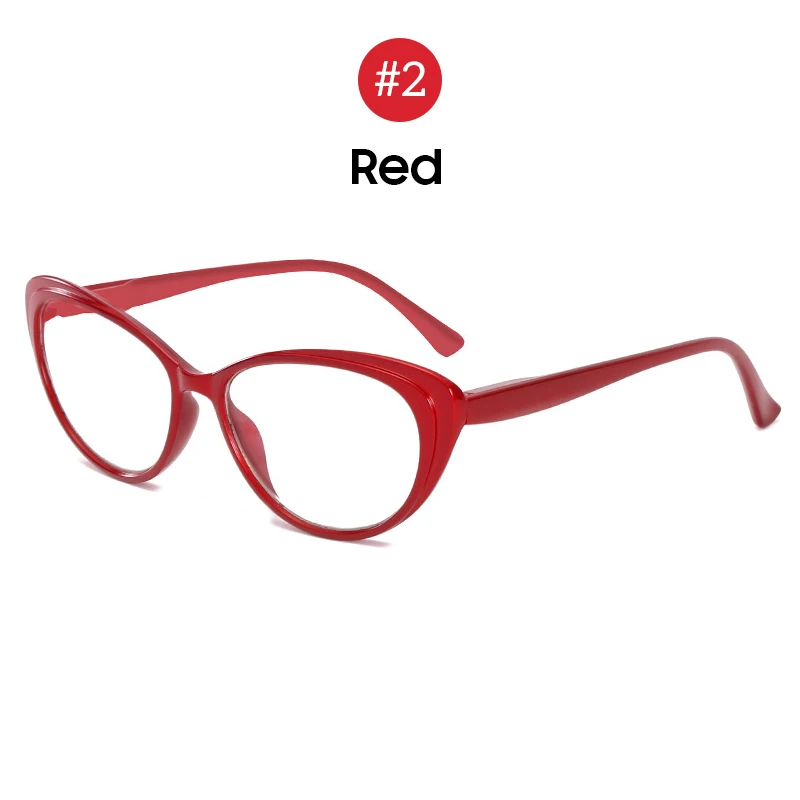 VIVIBEE кошачий глаз женские очки для чтения+ 150 черная кошачья оправа для очков+ 2+ 3 мужские Brille-2 женские очки 0,25 - Цвет оправы: 2 Red