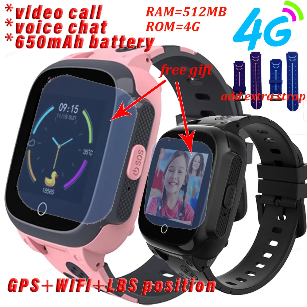 LT25 4G Детские Смарт-часы Температура тела IP67 Водонепроницаемая камера GPS WIFI