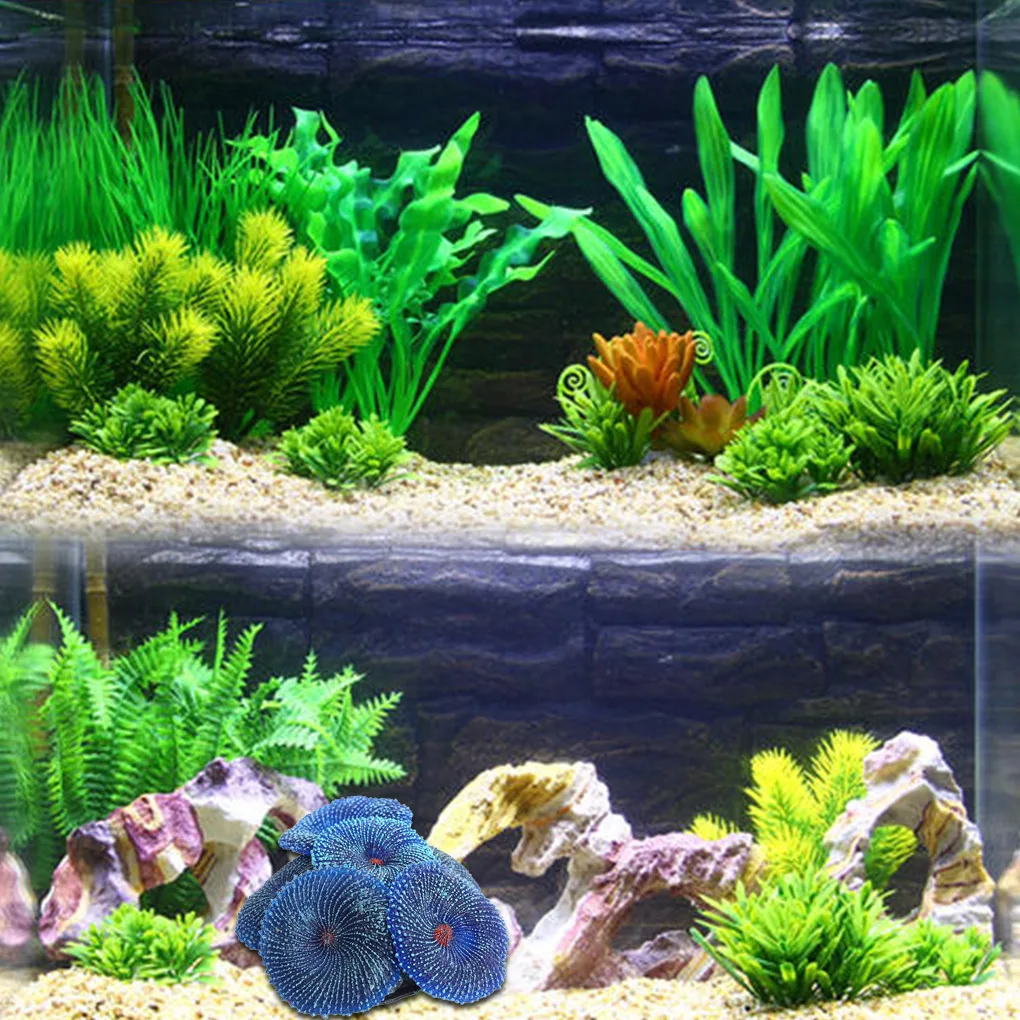 Artificial Plants Fish Tank Ornaments Fish Tank Decorations Aquarium Ornaments Artificial Aquarium Plants Mini Landscape Ornaments Aquarium Artificial Coral Fish Tank Landscape Decoration Plant Simulation Vivid Soft Coral Ornament Fish Tank Decoration
