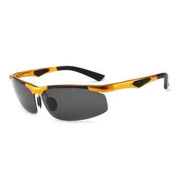 

Classic Sun Visor Motion Brand Frameless Glasses Men Sunglasses Women Windshield Driving Outdoor Polarized UV Protection