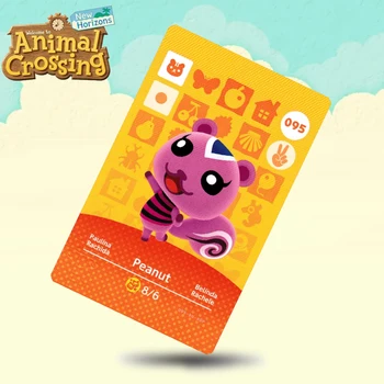 

095 Peanut Animal Crossing Card Amiibo Cards Work for Switch NS 3DS Games