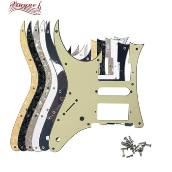 

Pleroo Guitar Parts For Left Handed MIJ Ibanez RG2550Z Guitar Pickguard Humbucker HSH Pickup Scratch Plate with 10 hole screws