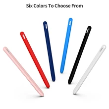 Красочный мягкий силикон совместимый для карандаша от Apple IPad Tablet стилус для сенсорного экрана, защитный рукав ручка держатель чехол