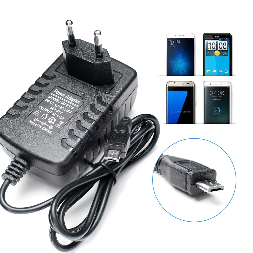 Micro USB 5 V Power Adapter 3A 2A 2,5 A 220V Zu 5 V Volt USB Power Adapter Ladegerät für Raspberry PI 3 Null Modell B B + Tablet PC